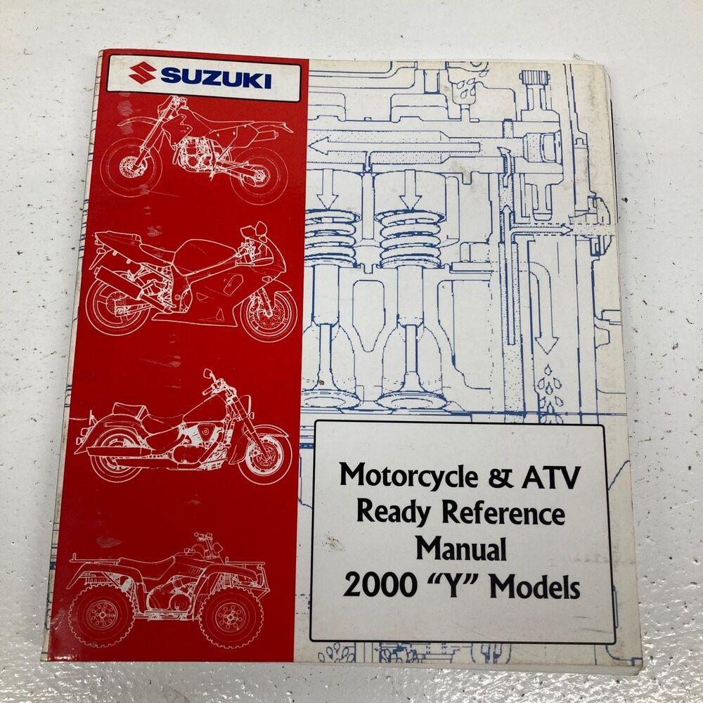 Suzuki Motorcycle ATV Ready Reference Manual 2000 "Y" Models